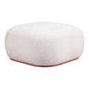 Zuo Azua 110084 Ottoman - Cream IMAGE 3
