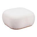 Zuo Azua 110084 Ottoman - Cream IMAGE 4