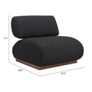 Zuo Barsa 109932 Accent Chair - Black IMAGE 8