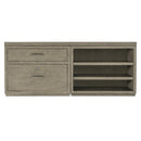 Hooker Furniture 6150-10909-85 Linville Falls 72" Credenza with Lateral File and Open Desk Cabinet IMAGE 3