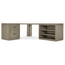 Hooker Furniture 6150-10933-85 Linville Falls Corner Desk with File and Open Desk Cabinet IMAGE 3