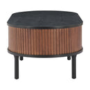 Zuo Koriana 110298 Coffee Table - Black & Walnut IMAGE 2