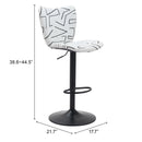 Zuo Elevate 110286 Barstool - White IMAGE 8