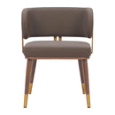 Zuo Brew 110326 Dining Chair - Brown & Walnut IMAGE 3