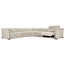 Hooker Furniture SS435-5PC4-414 Savion Deux 5 Seat Sectional with Four Power Recliners and Six Power Headrests IMAGE 6