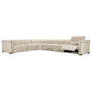 Hooker Furniture SS435-6PC4-414 Savion Deux 6 Seat Sectional with Four Power Recliners and Seven Power Headrests IMAGE 5