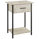 Monarch I 3818 Accent Table - Cream Stone/Black IMAGE 1