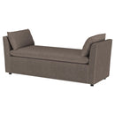 Coaster Furniture Robin 910280 Upholstered Accent Bench with Armrests - Brown IMAGE 3
