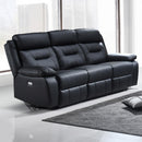 IFDC IF 8110 - S Power Reclining Sofa - Black IMAGE 1