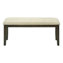 Monarch I 1377 44"L Bench - Grey/Cream Fabric Seat IMAGE 4