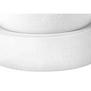 Monarch I 3921 22"H - White Textured Iron Metal Drum IMAGE 5