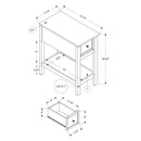 Monarch I 3962 24"H - Antique White/Espresso Veneer IMAGE 11