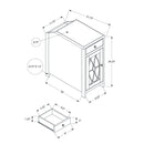 Monarch I 3972 24"H - Dark Taupe Veneer IMAGE 4