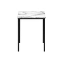 Monarch I 7892P 3Pcs Occasional Table Set - White Marble/Black Metal IMAGE 7