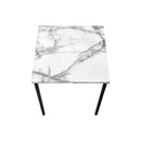 Monarch I 7892P 3Pcs Occasional Table Set - White Marble/Black Metal IMAGE 8