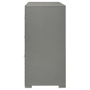 Coaster Furniture Ives 224973 6-Drawer Dresser Cabinet - Grey High Gloss IMAGE 4