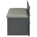 Coaster Furniture Danbury 930210 3-Drawer Makeup Vanity & Stool - Set Grey High Gloss IMAGE 12