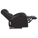 Coaster Furniture Grant 601500P Upholstered Power Recliner Chair - Brown IMAGE 6