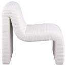 Coaster Furniture Drayton 907525 Upholstered Curved Armless Accent Chair - Ivory IMAGE 7