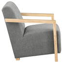 Coaster Furniture Diego 902269 Upholstered Accent Arm Chair with Wood Arms - Grey IMAGE 7