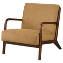 Coaster Furniture Foster 902271 Upholstered Wood Frame Accent Chair - Honey IMAGE 3