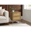 Monarch I 3614 Accent Table - 24"H / Walnut End Table With 2 Drawers IMAGE 1