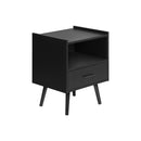 Monarch I 3667 Accent Table - 24"H / Black End Table With 1 Drawer IMAGE 2