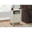 Monarch I 3812 Accent Table - 24"H / Washed Oak / Black Metal IMAGE 1