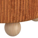 !nspire Willo 402-523RBN Round Ottoman - Rust Brown IMAGE 5
