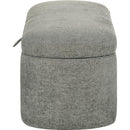 Crown Mark Philipa 4924LG-BENCH Storage Bench - Light Grey Tweed IMAGE 4