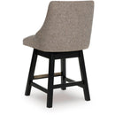 Signature Design by Ashley Neymorton D618-224 Upholstered Swivel Barstool IMAGE 4