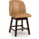 Signature Design by Ashley Neymorton D618-324 Upholstered Swivel Barstool IMAGE 1