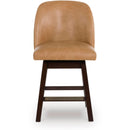 Signature Design by Ashley Neymorton D618-324 Upholstered Swivel Barstool IMAGE 2