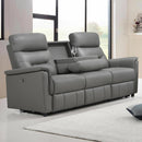 IFDC IF-8141 Power Reclining Sofa - Light Grey IMAGE 1