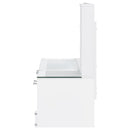 Coaster Furniture Flora 930218 2-drawer Vanity Set with LED Mirror - White High Gloss IMAGE 10