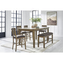 Signature Design by Ashley Urbinforte PCD592-32 Dining Room Counter Butterfly Extension Table IMAGE 13
