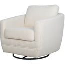 LH Imports Baltimo Swivel Glider Fabric Accent Chair FTH014S-BW IMAGE 1