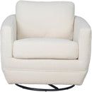 LH Imports Baltimo Swivel Glider Fabric Accent Chair FTH014S-BW IMAGE 3
