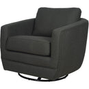 LH Imports Baltimo Swivel Glider Fabric Accent Chair FTH014S-E IMAGE 1
