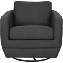 LH Imports Baltimo Swivel Glider Fabric Accent Chair FTH014S-E IMAGE 4