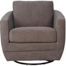LH Imports Baltimo Swivel Glider Fabric Accent Chair FTH014S-PB IMAGE 4