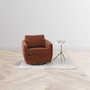LH Imports Baltimo Swivel Glider Fabric Accent Chair FTH014S-R IMAGE 2