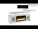 Acme Furniture Noralie LV00523 TV Stand with Electric Fireplace EXTERNAL_VIDEO 1
