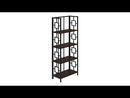 Monarch I 3617 62" Bookcase - Espresso/Black EXTERNAL_VIDEO 1
