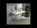 Acme Furniture Midriaks AC00723 Mirror & Stool EXTERNAL_VIDEO 1