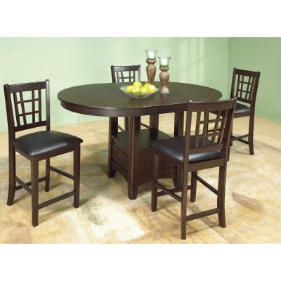 Brassex Oval Tavern Counter Height Dining Table with Pedestal Base Tavern 563-T IMAGE 2
