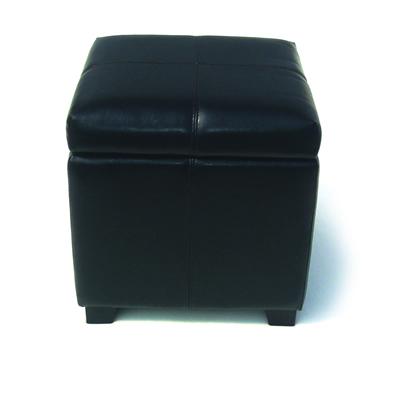 Brassex Leather Storage Ottoman Cube OTBX-D-WF-2012 IMAGE 1