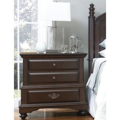 Brassex Regent 3-Drawer Nightstand Regent 8120 Nigthstand IMAGE 1