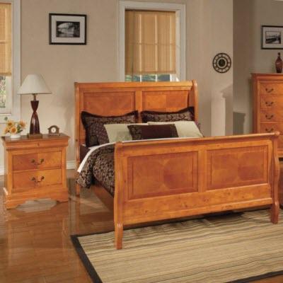 Brassex Bed Components Footboard Augustus 96001 Oak Footboard IMAGE 2