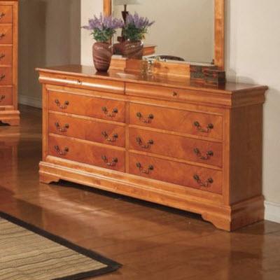 Brassex Augustus 6-Drawer Dresser Augustus 96001 Oak Dresser IMAGE 1